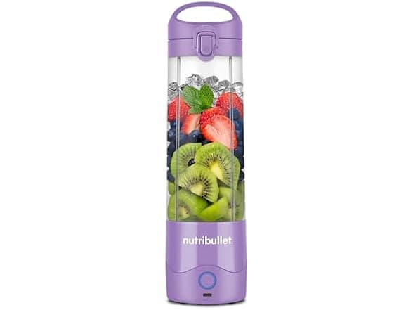 nutribullet Portable Blender, 20oz, USB-C Rechargeable, Light Purple