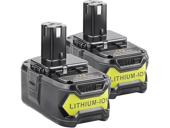 Simple Plus+ 2-Pack 6.0Ah Battery for Ryobi ONE+ System