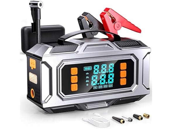 Jump 8000A Car Battery Jump Starter with Air Compressor - 61% Off