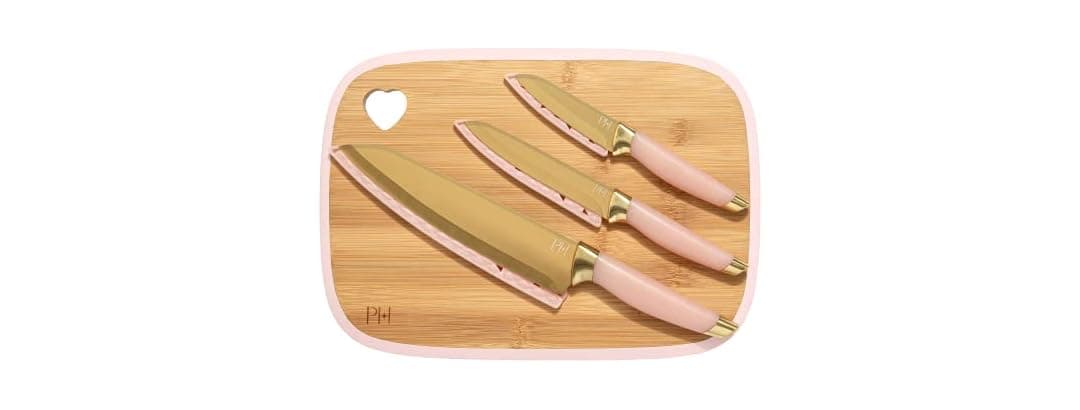 Paris Hilton Bamboo Cutting Board - Pink 8 Inch