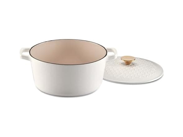 Cuisinart Earth & Essence 5 Qt. Cast Iron Casserole, Honeycomb