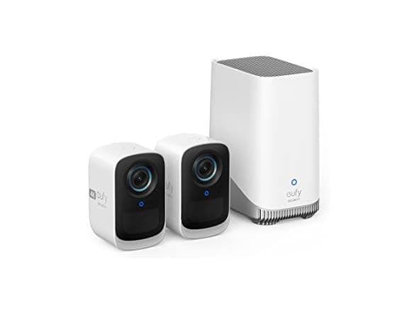 eufy Security S300 eufyCam 3C 2-Cam Kit - 4K Wireless Outdoor Camera