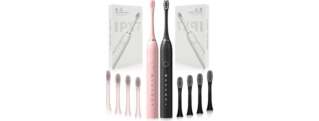 Hakol 2-Pack Rechargeable Electric Toothbrushes with Timer