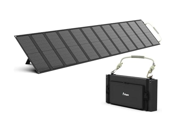 Arkpax 200W Portable Solar Panel with Adjustable Kickstand