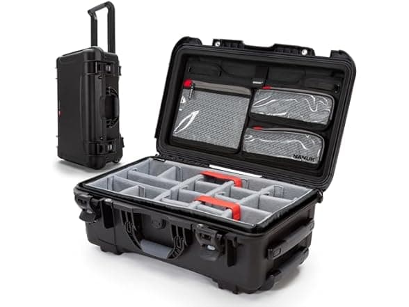 Nanuk 935 Pro Waterproof Camera Case - 22x14x9 inch, Padded Dividers