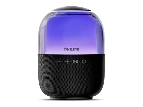 Philips S2108 Portable Bluetooth Speaker - 5W, 7H Playtime, LED Lights
