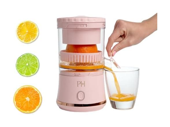 Paris Hilton Electric Citrus Juicer - Mini Portable USB Rechargeable, Pink