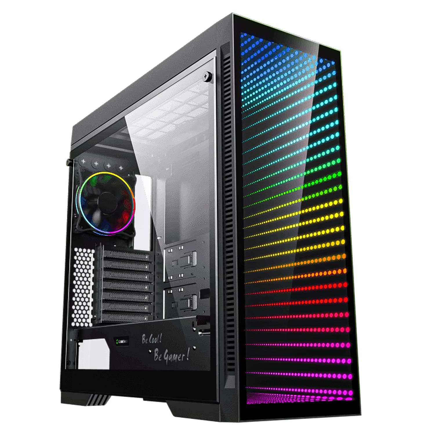 GAMEMAX Abyss-TR Full Tower Gaming Case with ARGB Mirror & 7 Fan Support