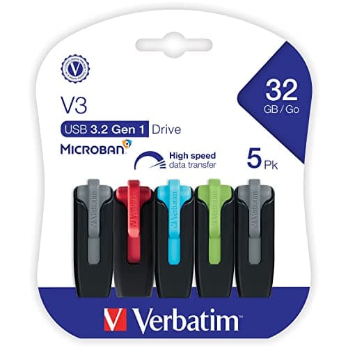 Verbatim Store 'n' Go V3 USB 3.2 Flash Drive with Retractable Connector