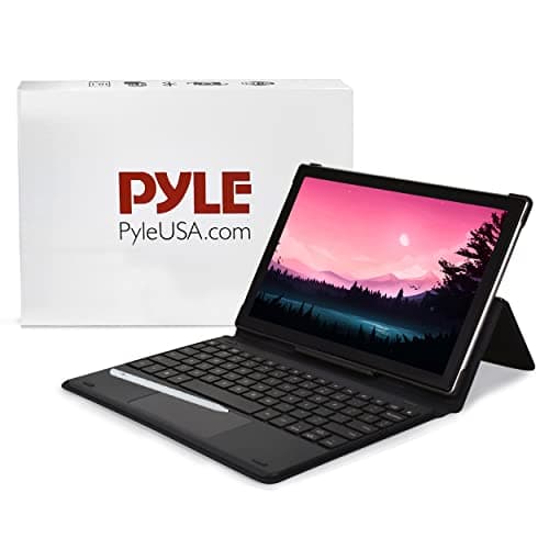 Pyle 10.1" Tablet with Keyboard and Stylus - 1080p Display, 4GB/64GB