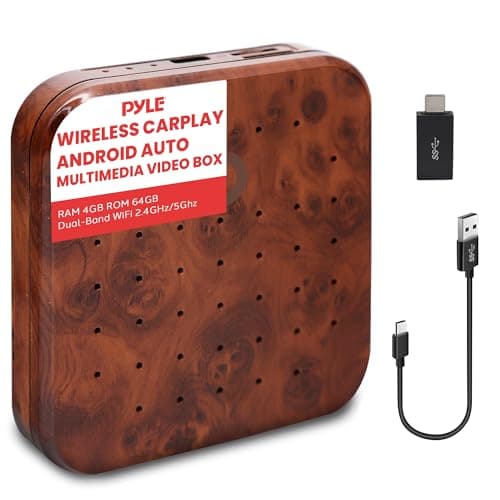 Pyle Wireless CarPlay & Android Auto Box - 4GB RAM 64GB ROM