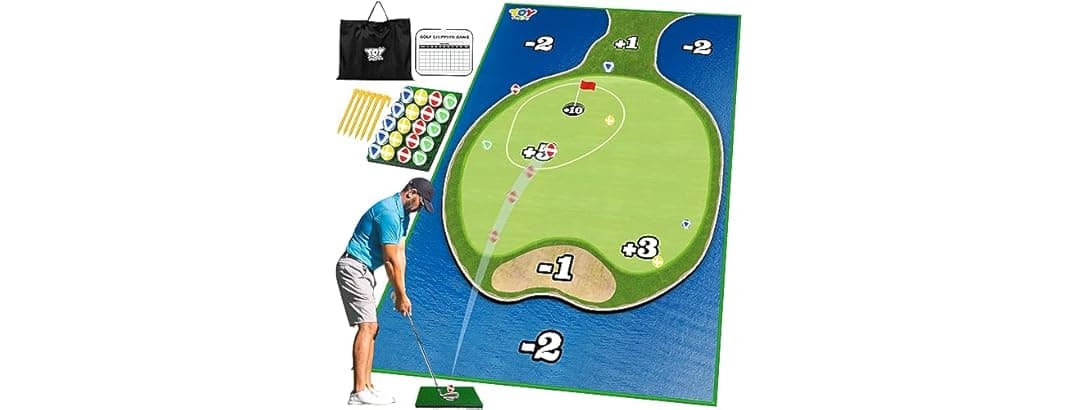 Golf Chipping Game Set with Mat and Balls - 66% Off