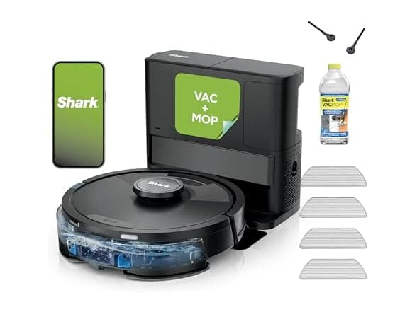 Shark Matrix Plus Robot Vacuum and Mop with Sonic Mopping and Self-Empty Base