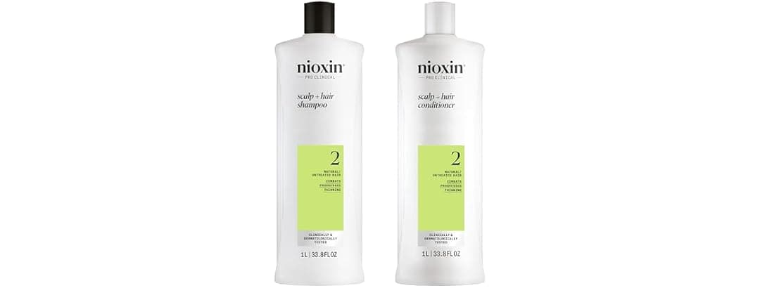 Nioxin System 2 Shampoo & Conditioner for Color-Treated Thinning Hair