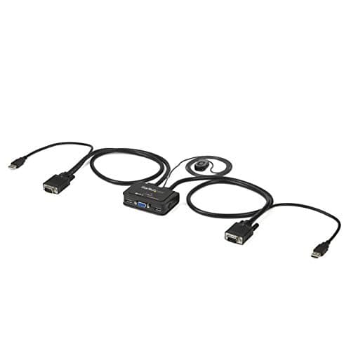 StarTech.com 2 Port USB VGA KVM Switch with Remote Switch SV211USB