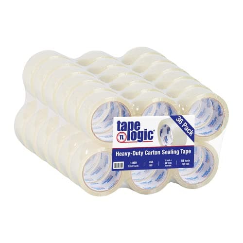 Tape Logic 2.6 Mil Acrylic Packing Tape 36-Pack for Moving & Shipping