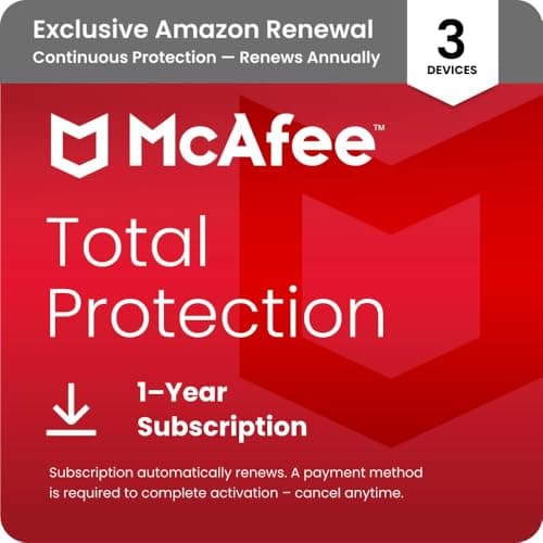 McAfee Total Protection 3-Device 2025 | Antivirus, VPN & Password Manager
