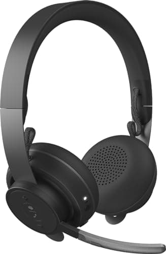 Logitech Zone Wireless Plus Bluetooth Headset with ANC and Qi Charging