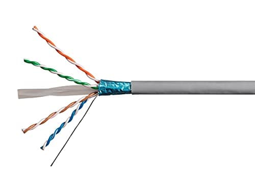 Monoprice Cat6A Ethernet Bulk Cable 500ft Yellow Pure Copper CMR Riser