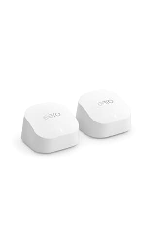 eero 6+ Mesh Wi-Fi 6 System, 2-Pack - 3,000 Sq Ft, Gigabit Speeds