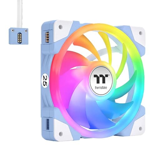 Thermaltake SWAFAN EX12 ARGB 3-Fan Pack Hydrangea Blue Magnetic Daisy-Chain
