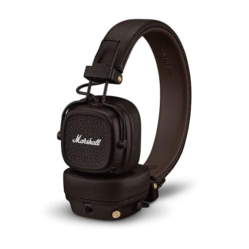 Marshall Major V Wireless On-Ear Headphones - 100+ Hour Battery, Brown