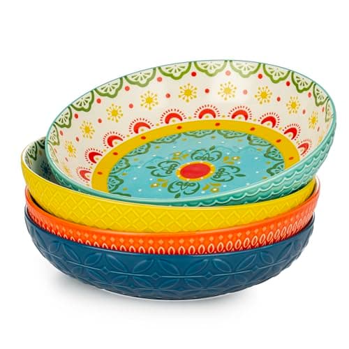 Signature Housewares Morocco 36oz Shallow Bowls Set of 4