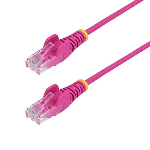 StarTech.com 30ft Pink Slim CAT6 Ethernet Cable, 10Gbps, LSZH