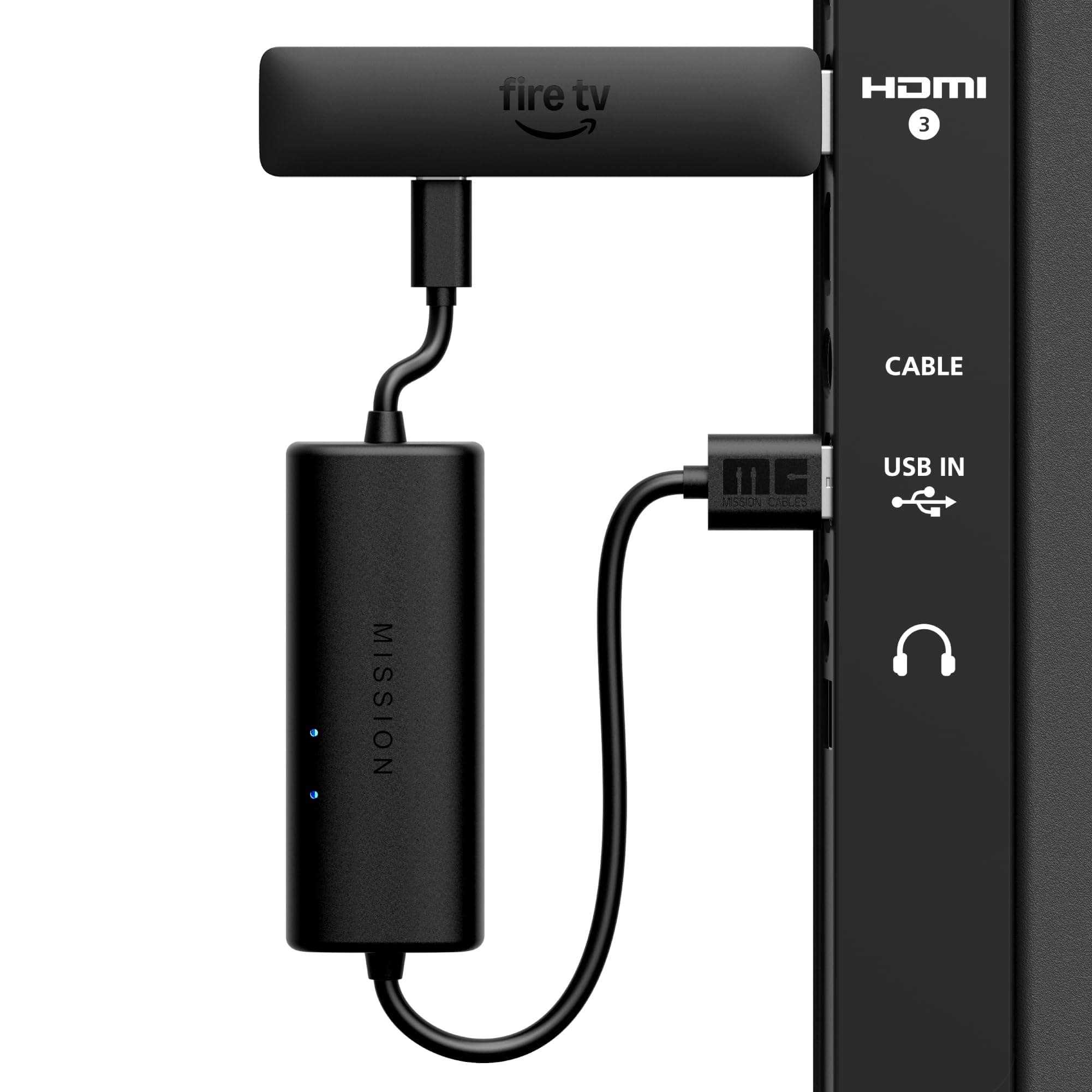 Mission Cables USB Power Cable for Fire TV Stick - 79% Off