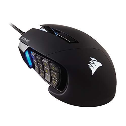 Corsair Scimitar RGB Elite Wired Gaming Mouse - 18K DPI, 17 Buttons