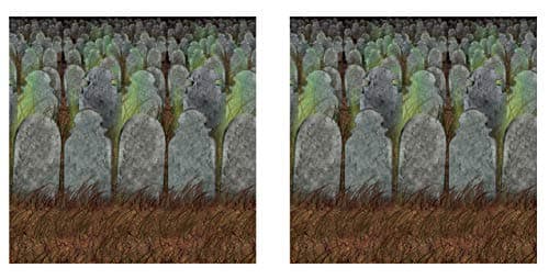 Beistle Graveyard Wall Backdrops 2-Pack - 4' x 30' Halloween Decoration