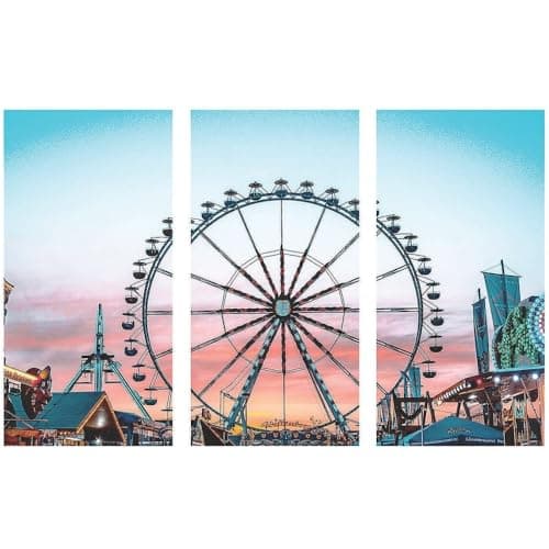 Fun Express Ferris Wheel Backdrop Banner - 9ft Carnival Party Decor